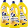 Smac Express Smac - Tot Giallo Lavaincera, Detergente Pavimenti Pregiati in Ceramica, Marmo e Parquet, con Cera di Carnauba, 1000ml x 3 Pezzi