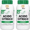 Akitaink Acido Citrico in Polvere 2 KG, Puro al 100%, Naturale ed Ecologico, Multiuso per Pulizia e Igiene della Casa: Ammorbidente, Anticalcare, Brillantante, Disincrostante, Decalcificante