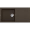 Elleci LGY48078 Lavello 1 vasca con gocciolatoio Reversibile Sopratop 100 x 50 cm finitura Granitek Matt Espresso 78 Easy 480