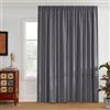 PONY DANCE Tenda Oscurante da Interno per Salotto Eleganti con Fettuccia Tende Termiche Camera da Letto Moderna Divisione della Stanza 1 Pezzo 280x245 CM, Grigio