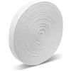 LucyStudio Nastri in Sbieco di Cotone 10mm 45m Cotone Bias Binding Tape Bianco Nastro Twill a Spina di Pesce Nastro di Rilegatura Nastro Bunting per Bordatura Cucito Cucitura Orlare Rilegature Sartoria Grembiuli