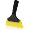 Ehdis Lavavetri in silicone per parabrezza, auto, doccia, piccolo tergivetro per auto, bagno, cucina, parabrezza, strumento di pulizia, blu (12,7 cm giallo)