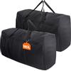 Lifewit Grande Borse Trasloco Oxford, Scatoloni per Trasloco Pieghevole, Contenitori Vestiti Trapunte Coperte, Nero, 180L, Set 2