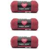 Red Heart Super Saver Spazzolato, confezione da 3 - Mattone morbido