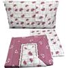 HOME ZEN HOUSEHOLD LINEN Set Lenzuola in Flanella di Cotone, 75% Cotone 25% Poliestere, Caldo e Soffice, art fiamma cotone flanellato morbido (BOCCIOLO ROSA, SINGOLO)