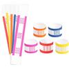 QUARKZMAN 175Pz Fascette 4,92x3,07 Pollici Arancione/Blu/Rosa/Rosso/Giallo | per Denaro, Fasce per Banconote, Involucri per Banconote Autoadesivi, Fascette Banconote per Organizzare Banconote