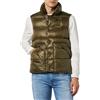 Blauer SMANICATI Imbottito Ovatta Piumino a Gilet, 659TT Oliva Scuro INT. Biscotto, XL Uomo