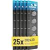 ABSINA 25x CR2430 3V Lithium Battery - CR 2430 pile 3V a prova di perdita e con lunga durata - Batterie CR2430 - CR 2430 batteria