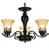 NZDY Garage, Cucina, Lampadario in stile vintage 3 luci Lampadario Lampada a sospensione regolabile Lampada da soffitto in bronzo per sala da pranzo-Golden 3 luci,d'oro,3 luci