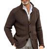Generico Cardigan Uomo Cotone Leggero Senza Cappuccio Taglie Forti Maglione Spessa Cappotto Maniche Lunghe Giacchina vestibilità Morbida Giacca Slim Fit Maglia Semplice Felpa Comodo Top Fitness Maglia di Tuta