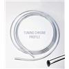 4R Quattroerre.it Profilo Cromato per Auto, 8 mm x 3 mt
