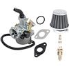 OxoxO Ricambio PZ19 PZ 19 mm Cavo Choke Carburatore Carb 35mm Filtro aria per Filtro Aria Candela con Guarnizione O-ring per 90cc 110cc 125cc ATV Quad Dirt Bike TaoTao Sunl