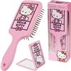 Hello Kitty Sanrio Spazzola Capelli e Specchio Set Accessori Capelli Bambina Donna, Kuromi Cinnamoroll Spazzola Piatta Districante Specchio Pieghevole (Hello Kitty Spazzola e Specchio)