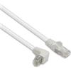 Metronic, Cavo Ethernet RJ45 UTP a gomito 90° categoria 5e, 1 Gbps, connettori dorati, ideale per computer, Smart TV, console di gioco (1,5 m)