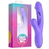 Good Vibes Only Tess Rabbit Vibrator with G-Spot Stimulator Purple