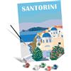 Ravensburger CreArt Serie B Canvas - Santorini, Kit Pittura