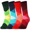 Mysocks Calzini Disegno del diamante Realizzato con il cotone più puro 4 coppie