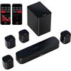 Ultimea Aura A40 Kit di altoparlanti Soundbar Subwoofer, 7.1 canali, controllo app, impostazioni equalizzatore a 10 bande