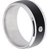 Tbest NFC Ring, Smart Ring Android, NFC Smart Ring Multifunzione Magic Wearable Device Universale per Telefono Cellulare (taglia 9) (taglia13)