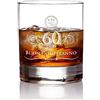 AMAVEL Tumbler da Whisky in Vetro con Incisione - 60 Anni - Buon Compleanno - Bicchieri Cocktail Personalizzati - Degustazione - Accessori Decorativi Casa - Idee Regalo Originali - Capacità: ca 320 ml