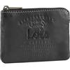Lois - Portachiavi Uomo. Borsa portachiavi in vera pelle. Portachiavi Auto. Portamonete Uomo con protezione RFID - Porta Monete con Chiusura a Cerniera 11002, Nero