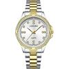 RORIOS Coppia Orologi Uomo Donna Orologio Acciaio Inossidabile Business Analogico Quarzo Orologio da Polso Impermeabile Luminosi Orologio Oro bianco D