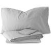 Morbidissimi Set Lenzuola Completo Letto in Flanella 100% cotone felpato Tinta Unita per letto Una piazza e mezza PERLA