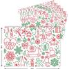 Q&BGRAFICHE Tovagliette natalizie carta bianca monouso - Tovagliette sottopiatto con stampa a colori tema natale e feste, MAXI DIMENSIONI 32x47 cm ideali per bar e ristoranti (250 tovagliette)