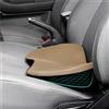 CGEAMDY Cuscino per Sedile Auto, Cuscino del Sedile a Cuneo, Cuscino Universale Memory Foam Schiena per Auto, Cuscino Lombare Auto Lavabile, Traspirante, Per Auto, Furgoni e Camion (Beige)