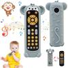 LEADSTAR Giochi Telecomando TV Neonato 6-9 Mesi,Giochi Musicali Bambini 1 Anno,Giochi Sensoriali Educativi con Morbido Silicone Massaggiagengive Carino,Regali Compleanno Precoci per 6-18 Mesi