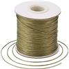 Bestewelry Cordoncino in poliestere cerato, 169 metri, 0,5 mm, filo per perline per la realizzazione di gioielli e bracciali, macramè e cuoio, colore: cachi scuro