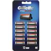 Gillette ProGlide - Lame di ricambio per rasoio da uomo, confezione da 12, con rifinitore di precisione, 5 lame anti-attrito