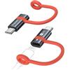 GIANAC Adattatore Lightning USB C [2Pezzi] Adattatore da Lightning a USB C Supporto per Ricarica Rapida PD 60W e Trasmissione Dati per iPhone 15, Samsung/Google/iPad,Non adatto per OTG/Audio