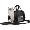 APKOL Trasportino per Gatti e Cani, Trasportino Gatto Portabile e Pieghevole, Gabbia per Gatti Con Tracolla Regolabile e Staccabile, Adatto per Gatti e Cani di Piccola Taglia,Nero,M