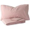 Morbidissimi Set Sacco Copripiumino + federa in Flanella 100% cotone felpato Tinta Unita per letto Singolo CIPRIA