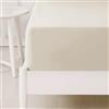 Morbidissimi Lenzuolo sotto con angoli in Flanella 100% cotone felpato Tinta Unita per letto Matrimoniale PANNA