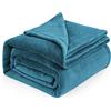 Bedsure, Coperta in pile per letto matrimoniale, Versatile coperta per letto soffice e morbido copriletto, colore verde foglia di tè, 220 x 240 cm