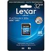 Lexar LSD32GBBEU300 - Scheda di memoria Platinum Class 10 45MB/s (300x) SDHC/SDXC UHS-I, 32 GB