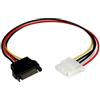 StarTech.com Molex, 30.5cm/12inch - F/m, Lp4satafm12 Adattatore Di Alimentazione Sata A LP4 Default, Nero/Antracite, SATA a Molex LP4 Power