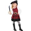 amscan Christy'S Toddler Girls Little Lass Pirate Costume (3-4 Years)