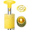 SameTech Strumento per sbucciare ananas e per rimuoverne il torsolo, in acciaio INOX, strumento per la cucina facile da usare