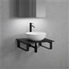 neoro n50 Slim top La: 60 cm con lavabo Ø 40 cm bianco opaco,, BN0064WM+BN0401BM+BN0500BM+2#BN000005, n50 [Mobili da Bagno > Top con Lavabo da Appoggio]