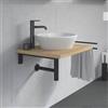 Duravit Plinero top con lavabo D-Neo, 2371400070+PL8201030300000+2#BN000002, Plinero; D-Neo [Mobili da Bagno > Top con Lavabo da Appoggio]
