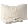 Morbidissimi Set Sacco Copripiumino + federa in Flanella 100% cotone felpato Tinta Unita per letto Singolo PANNA