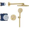 Grohe set completo per doccia Grohe Grohtherm SmartControl Rainshower 310 SmartActive, colore oro spazzolato - 34863GN0