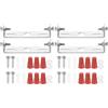 PATIKIL 70mm (2,76) Kit Staffa Montaggio Universale per Lampada, 4 Set Piastra per Plafoniera con Barra Trasversale con Vite Lampadario a Sospensione per Lampada Soffitto