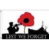AZ FLAG Bandiera Lest We Forget Marina Militare 150x90cm - Bandiera Lest We Forget 90 x 150 cm