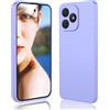 DESSEN Cover per Realme C53 / Realme C51 / Realme Note 50 - Liquido Silicone Custodia Antiurto Protezione Case Sottile e Morbida TPU Bumper con Fodera Microfibra Antigraffio, Viola