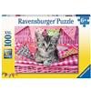 Ravensburger Puzzle Bel Gattino, Puzzle 100 Pezzi XXL, Età Consigliata 6+, Puzzle per Bambini, Stampa di Alta Qualità