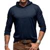 RQPYQF Maglietta da Uomo Manica Lunghe Casuale T-Shirt Maglie a Manica Lunga Leggera Top vestibilità Regolare CS42 (Verde Militare, M)